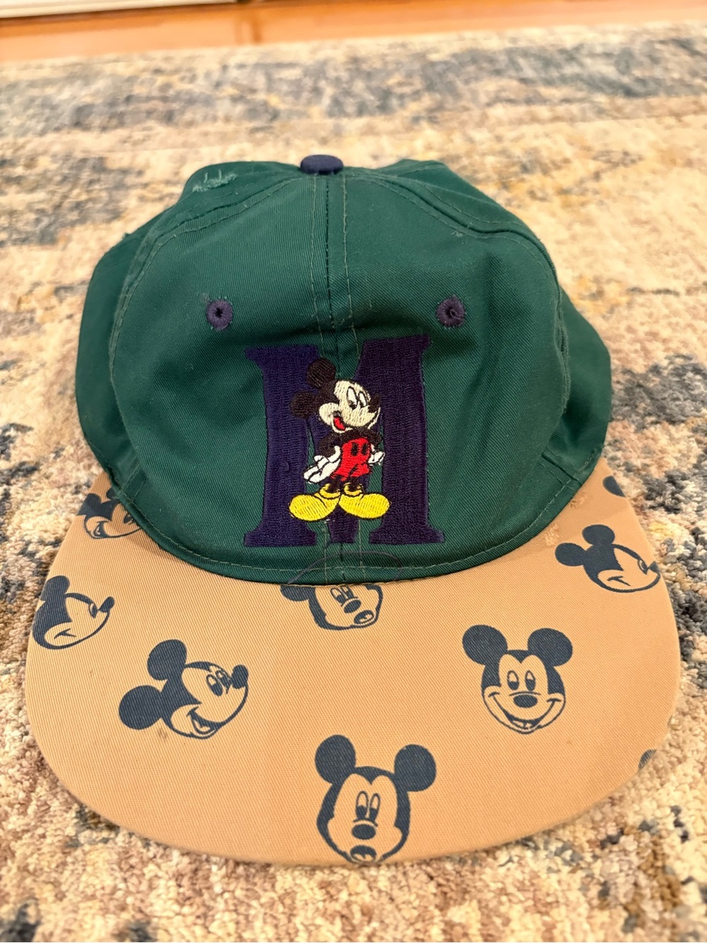 Vintage Disney Mickey Mouse Hat Cap Adjustable Snapback Rare Mickey Unlimited